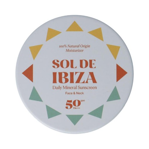 Sol De Ibiza Zonnebrandcrème voor gezicht & nek SPF50 35gr