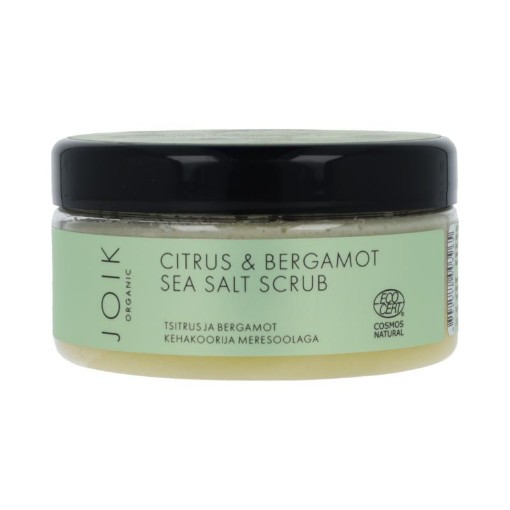 Joik Organics Citrus & bergamot sea salt scrub organic vegan 240gr