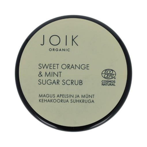 Joik Organics Sweet orange & mint sugar scrub vegan 210gr