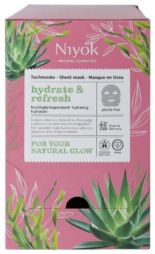 Niyok sheet mask Hydrate & refresh 10ml