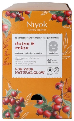 Niyok sheet mask Detox & Relax 10ml
