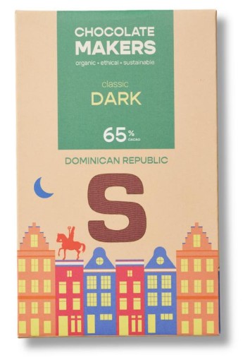 Chocolatemakers Sintletter puur 65% bio 100g