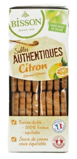 Zandkoekjes citroen authenthiek bio