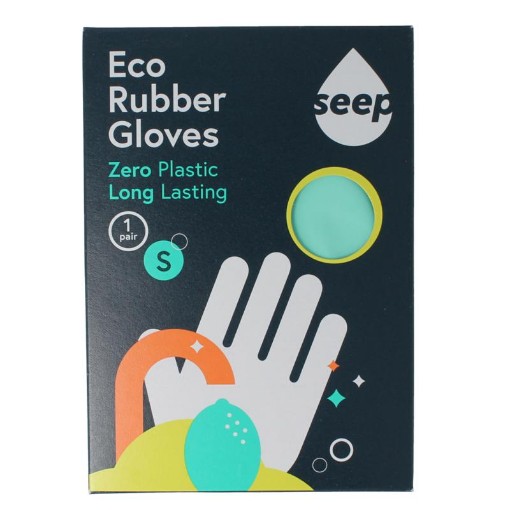 Seep Handschoen rubber eco maat S 1paar