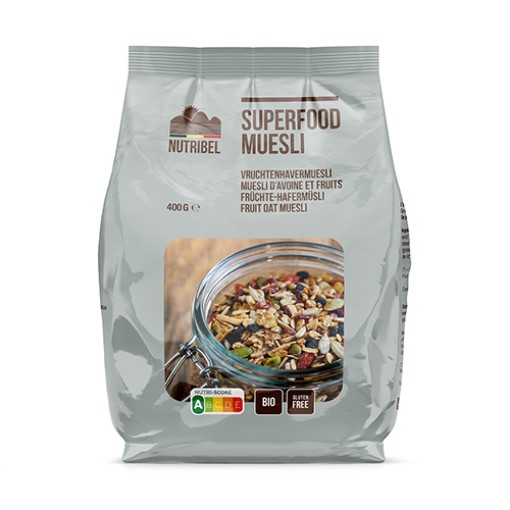 Nutribel Havermuesli superfoods glutenvrij bio 400g