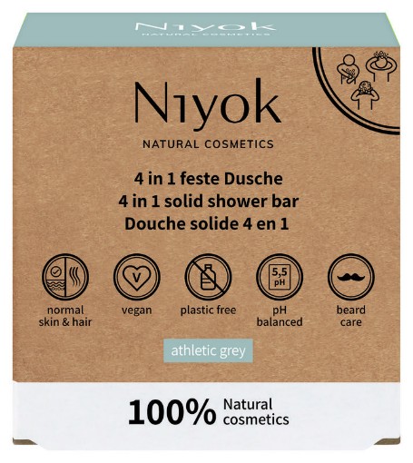 Niyok 4 in 1 all in one athletic grey 80gr