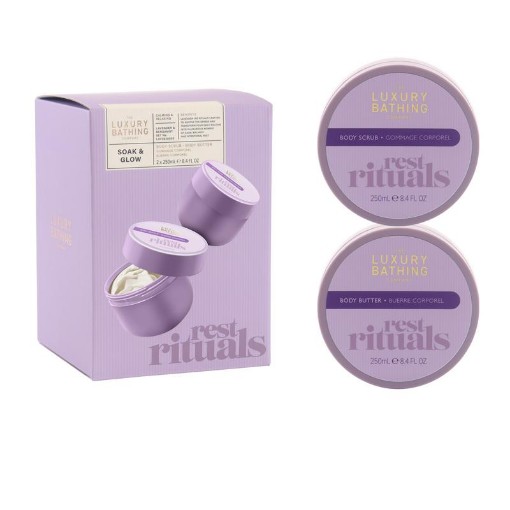 The Luxury Bathing Co Lavender - Soak & Glow 1set