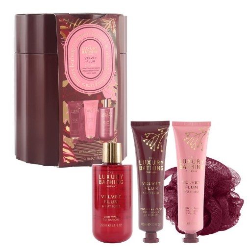 The Luxury Bathing Co Velvet Plum & Soft Suede - Luxury Bathing 1set